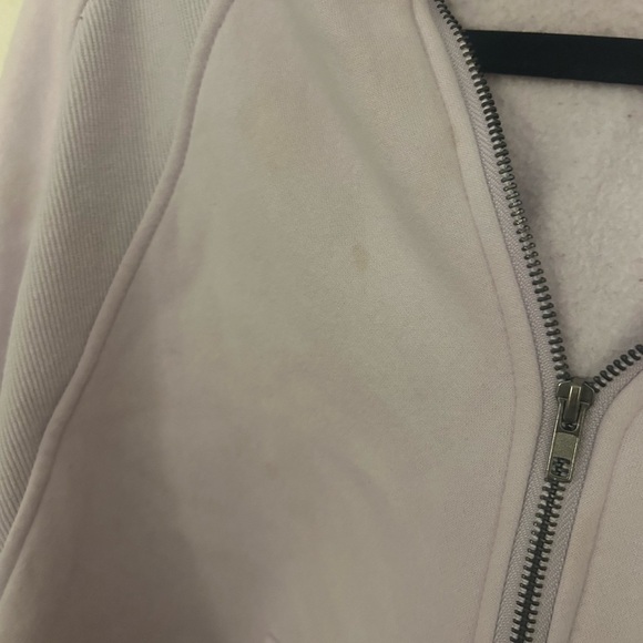 Pink lily Lavender purple scuba half zip sweatshirt hoodie large - Picture 2 of 7